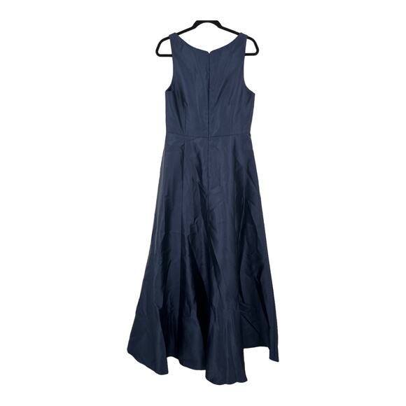 Alfred Sung dress D844 Corset Satin Gown dark blue size 12 - Picture 4 of 6